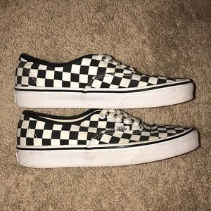 Checkered Vans (worn 2x)